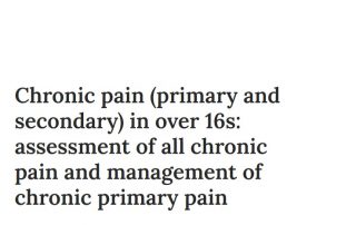 Recomendaciones del National Institute for Health and Care Excellence (NICE): Acupuntura y dolor crónico primario