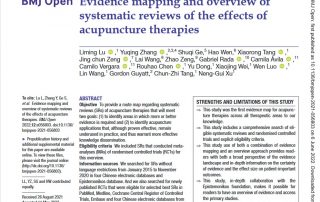 Síntesis de revisiones sistemáticas sobre la eficacia de la acupuntura basada en evidencias científicas