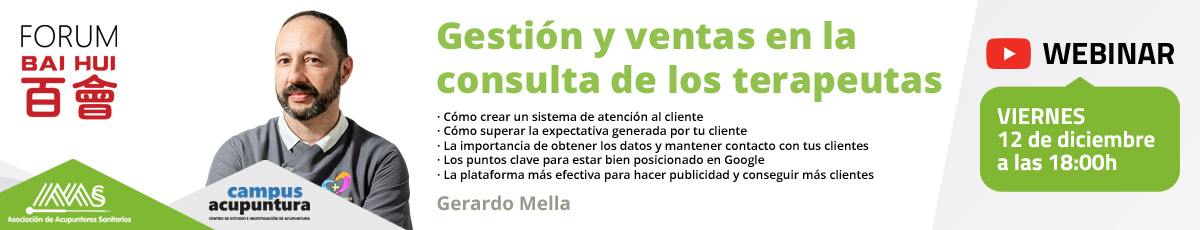 Webinar: Gestión y ventas en la consulta de los terapeutas con Gerardo Mella