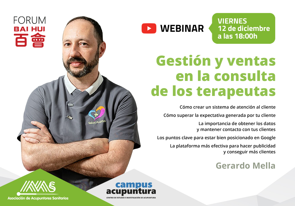 Webinar: Gestión y ventas en la consulta de los Webinar: Gestión y ventas en la consulta de los terapeutas