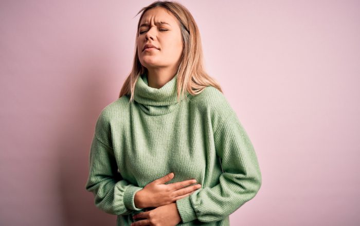 Mujer con Síndrome de Intestino Irritable con diarrea