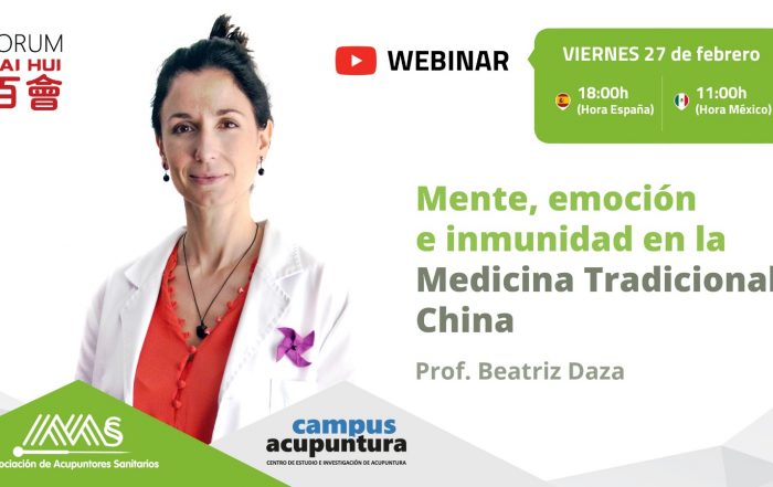 Webinar – Mente, emoción e inmunidad en la Medicina Tradicional China
