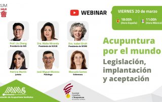 Webinar – Acupuntura por el mundo. Legislación, implantación y aceptación