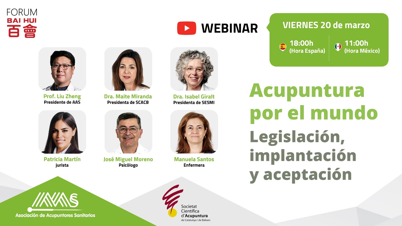 Webinar – Acupuntura por el mundo. Legislación, implantación y aceptación