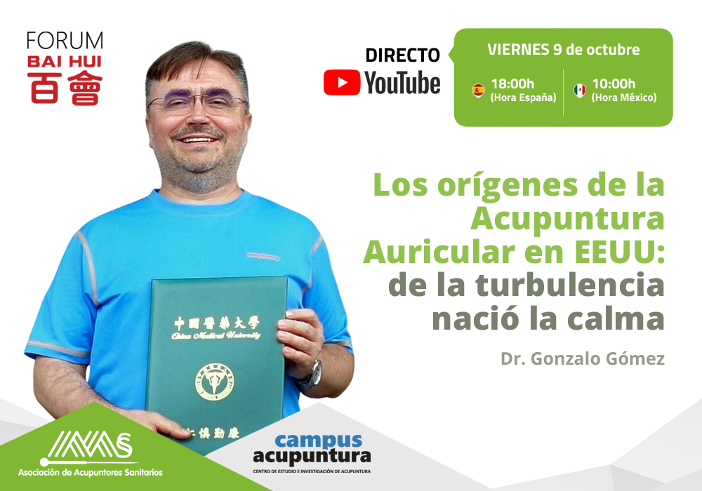 Webinar - Los orígenes de la Acupuntura Auricular en EEUU: de la turbulencia nació la calma